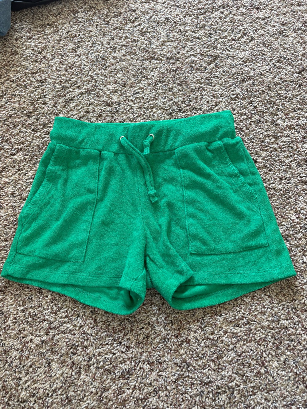 Blackbough Addison Shorts Green Terry NWOT size Small swim cover up